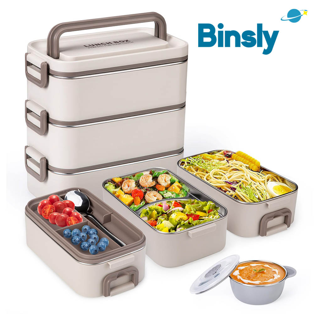 Food Storage With Dividers - Insulated 304 Stainless Steel Lunch Box