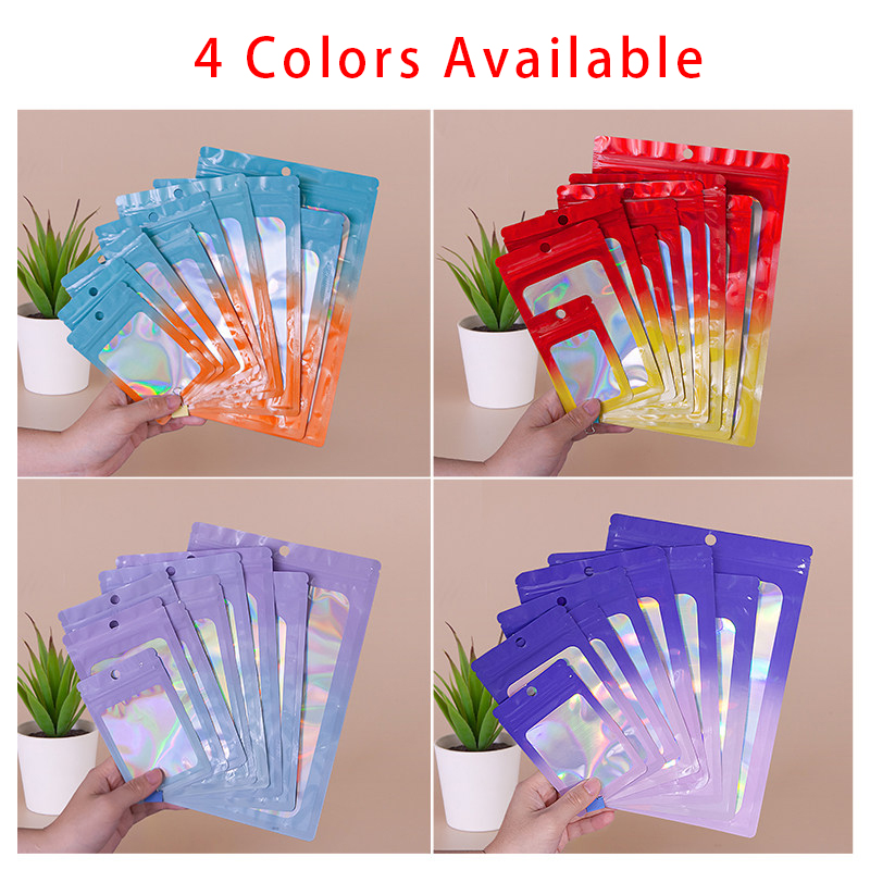 Holographic Color Square Zippe - Food Storage Bag review and price