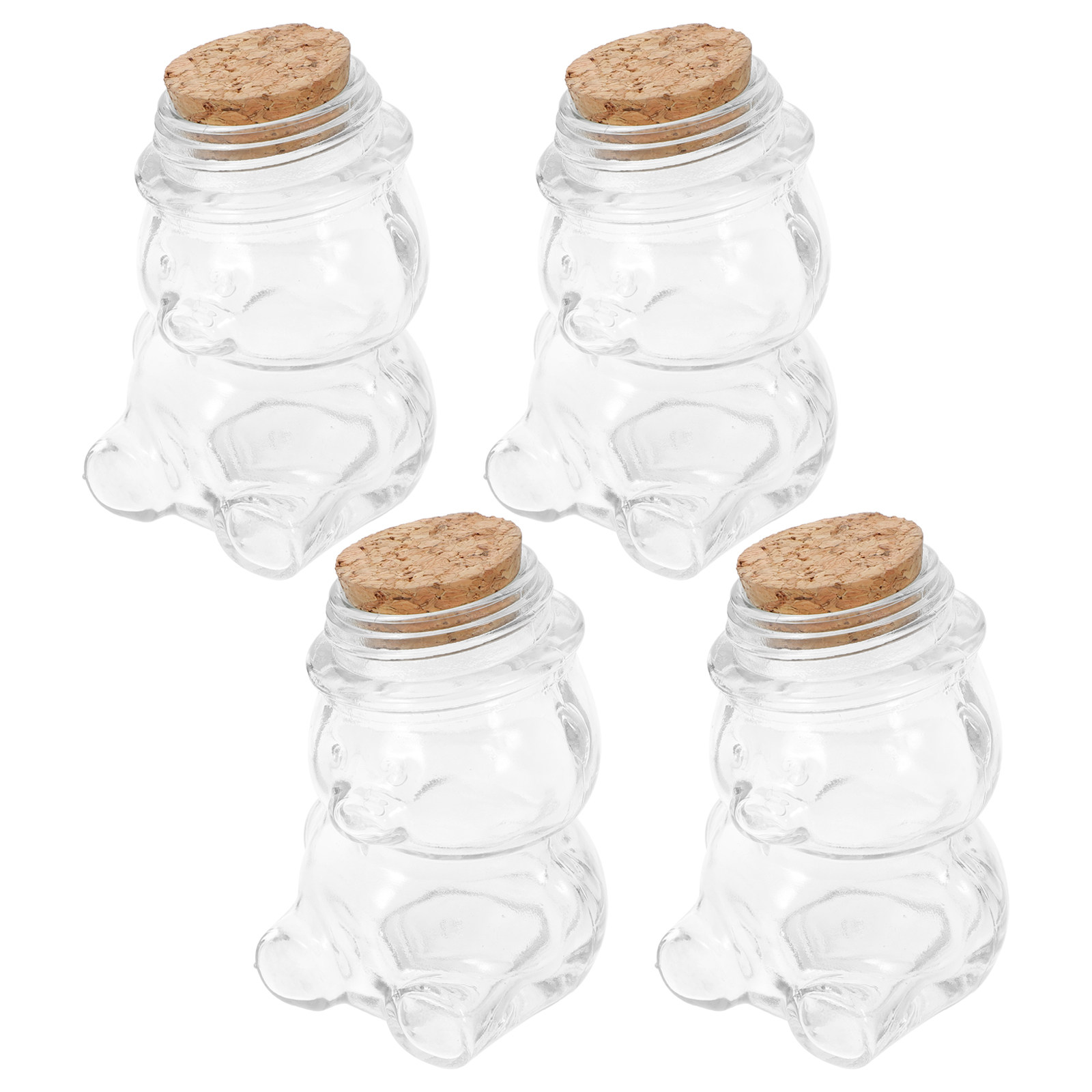 4Pcs Transparent Glass Candy J - Food Storage Containers review and price
