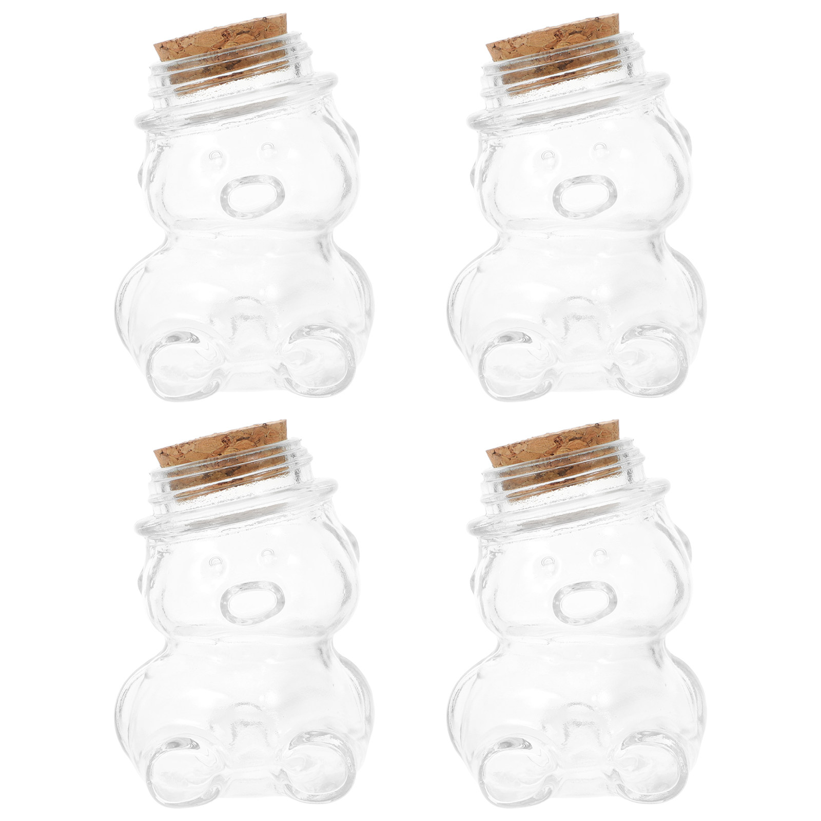 4Pcs Transparent Glass Candy J - Food Storage Containers review and price